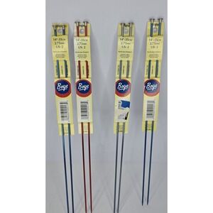 NEW 4 Sets of 2 Wrights Boye‎ Aluminum Knitting Needles Size 2 Multi Color